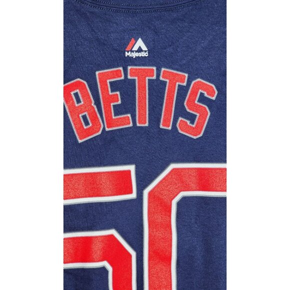 Majestic #50 Mookie Betts Boston Red Sox T-Shirt – Men’s Large 18 World Series - Picture 9 of 13